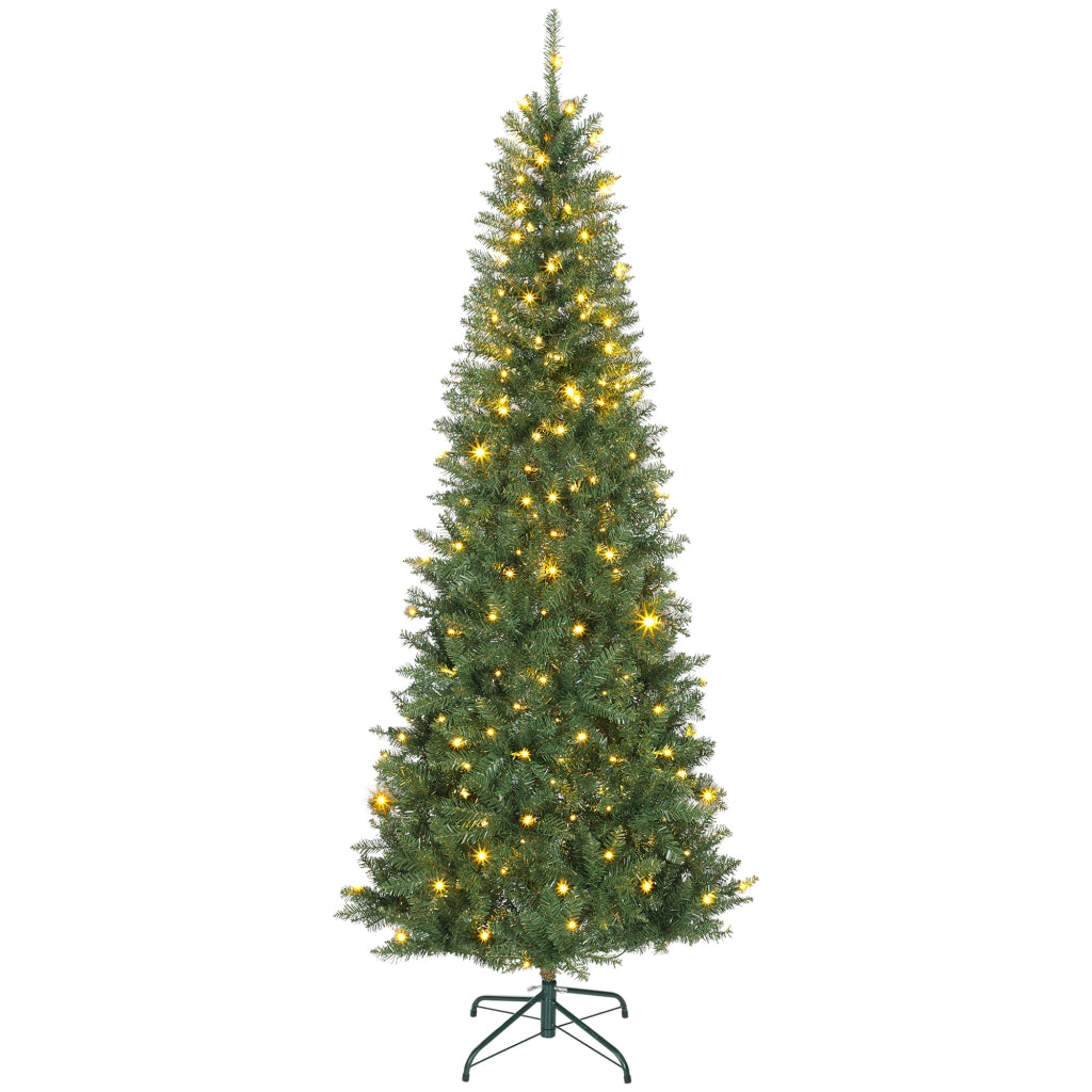 Albero di Natale Illuminato ¨C zephmum ¨C 210 cm con 350 Luci Bianche e Colorate