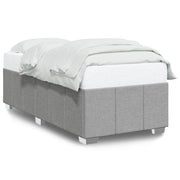Letto singolo | Letto per adulti | Giroletto senza Materasso Grigio Chiaro 100x200 cm Tessuto