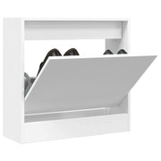 Scarpiera-Scaffale per scarpe Bianca 60x21x57 cm in Legno Multistrato