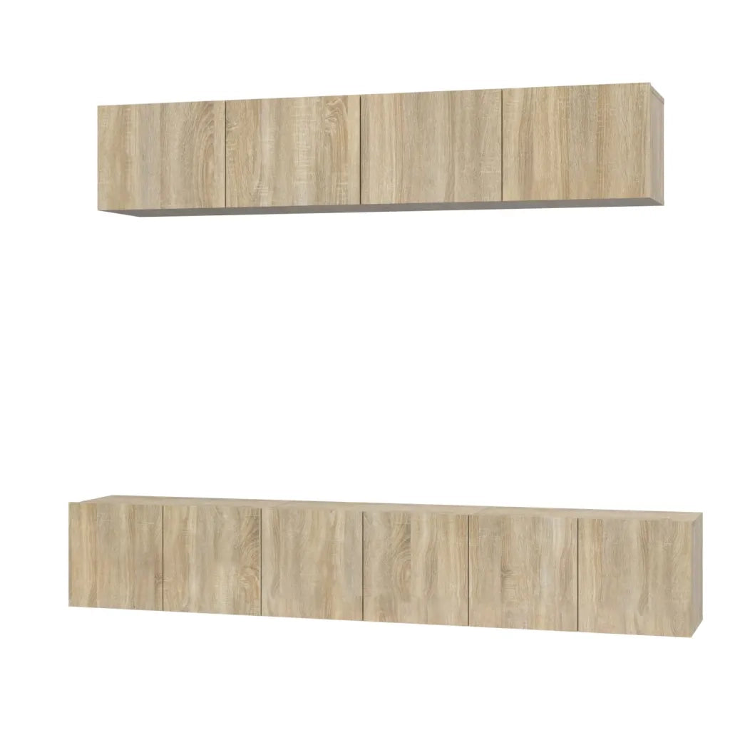 Set di Mobili Porta TV 5 pz | Armadietto TV | Mobile Porta TV Rovere Sonoma in Legno Multistrato