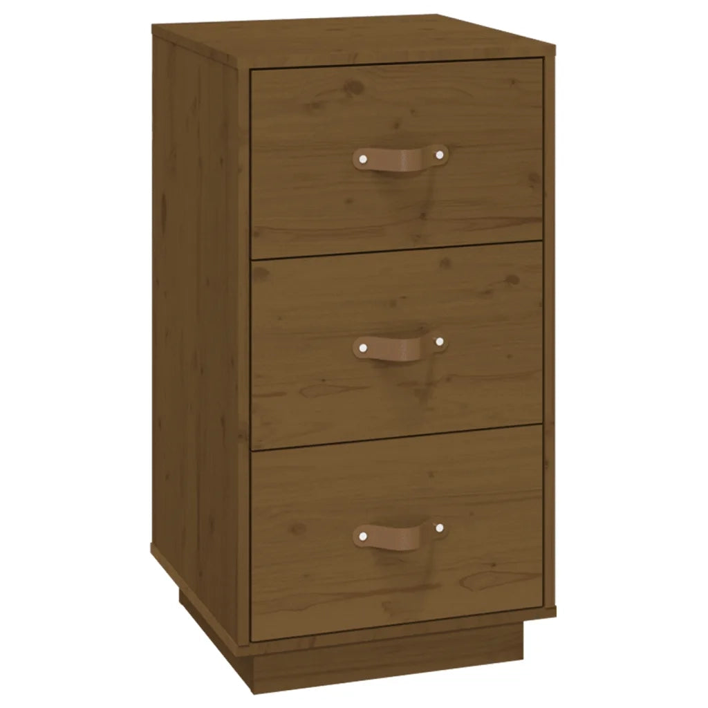   Comodini 2 pz Ambra 40x40x75 cm in Legno Massello di Pino