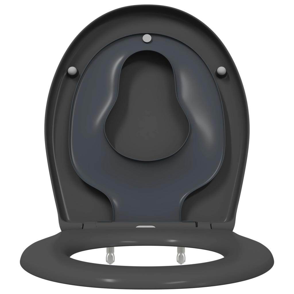Sedile per Toilette Familiare con Sedile per Bambini Sgancio Rapido in Duroplast