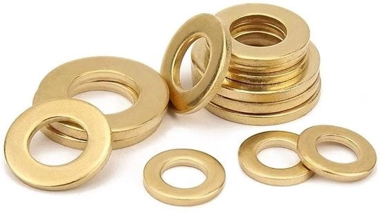 Elementi di fissaggio a contatto ridotto - Rondelle M10x20x1,0mm - 40 pezzi - Rame - Riduzione della frizione - Rondelle di fissaggio