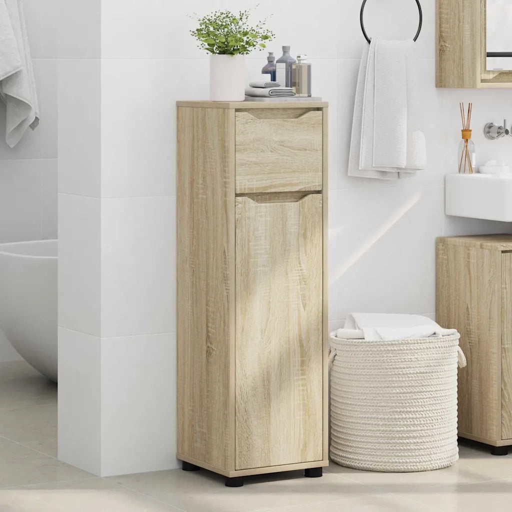 Mobile da Bagno con cassetto Rovere Sonoma 30,5 x 30 x 101 cm