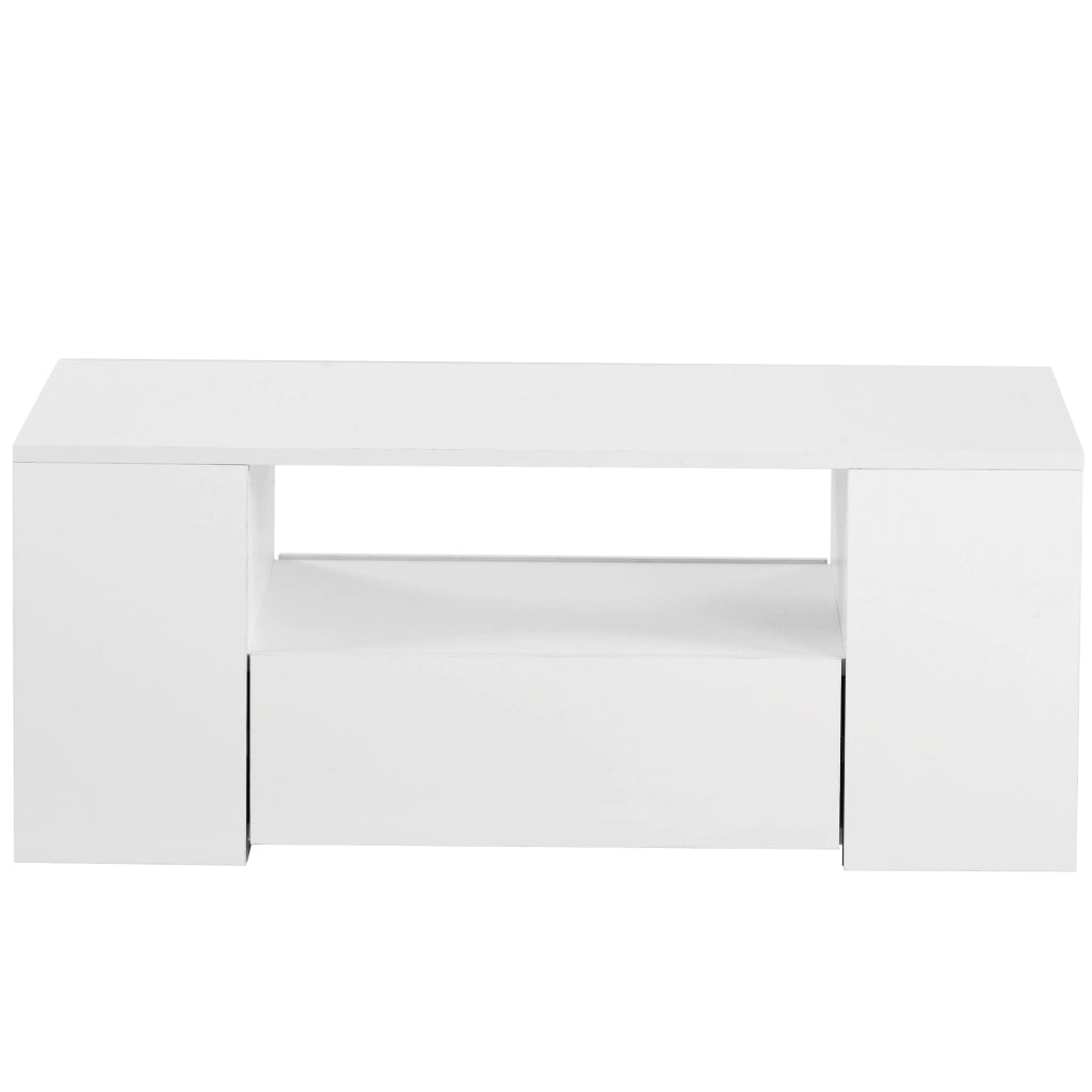 Tavolino da salotto moderno - Zephmum- 95x53x37cm- 2 cassetti e 2 ripiani
