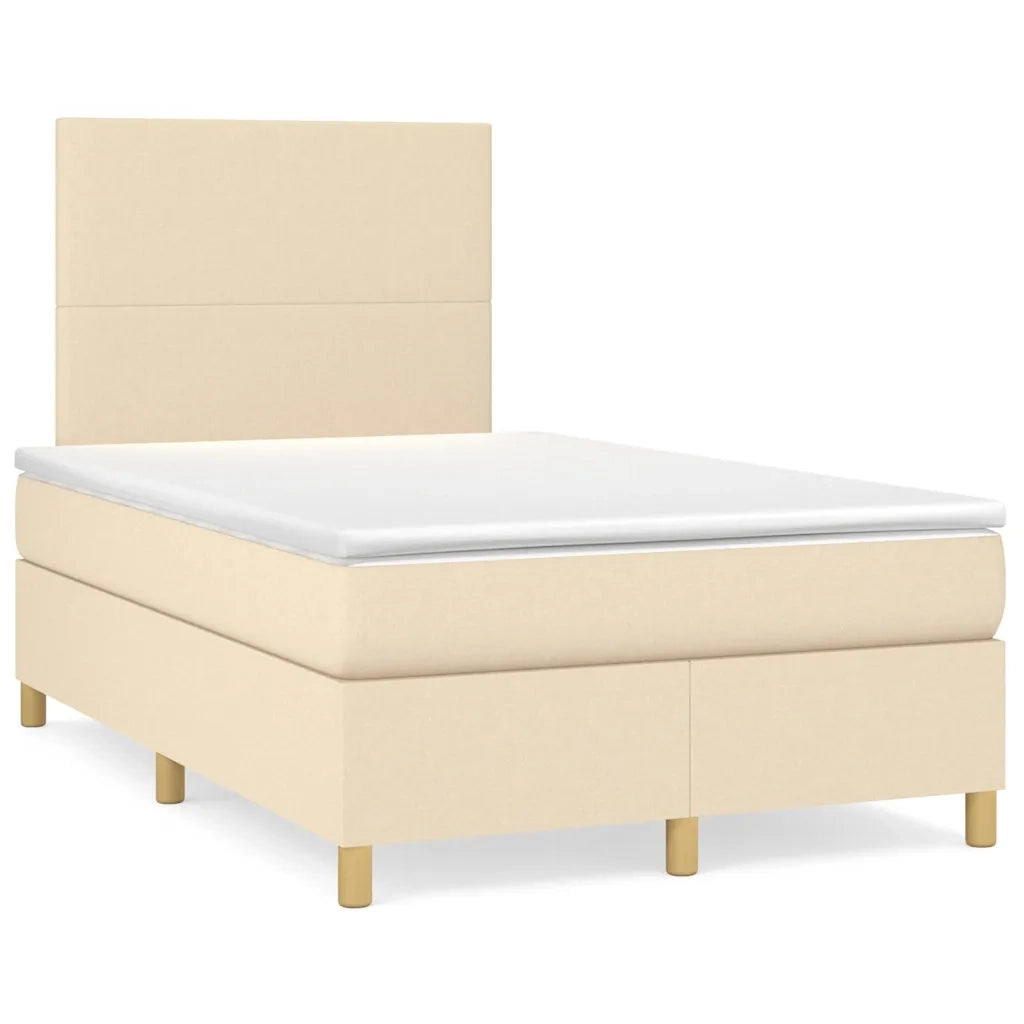 Giroletto a Molle con Materasso Crema 120x190 cm in Tessutocod mxl 116213