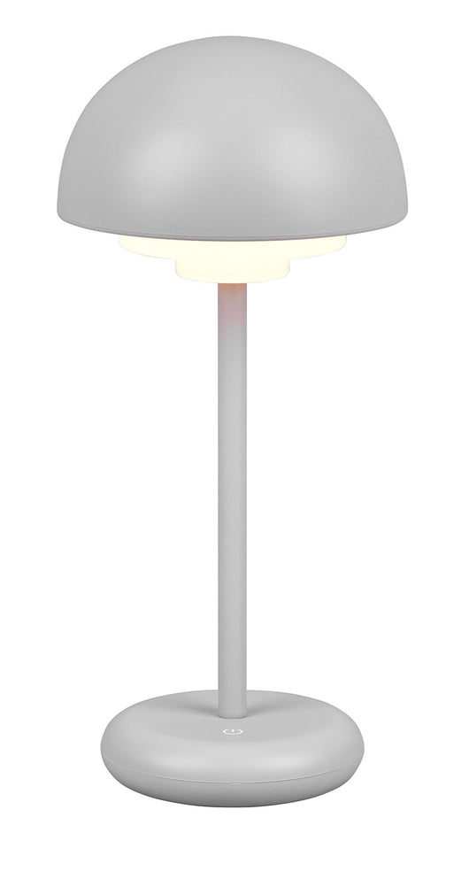 Lampada da Tavolo da Esterno a LED in Plastica Grigio intenso