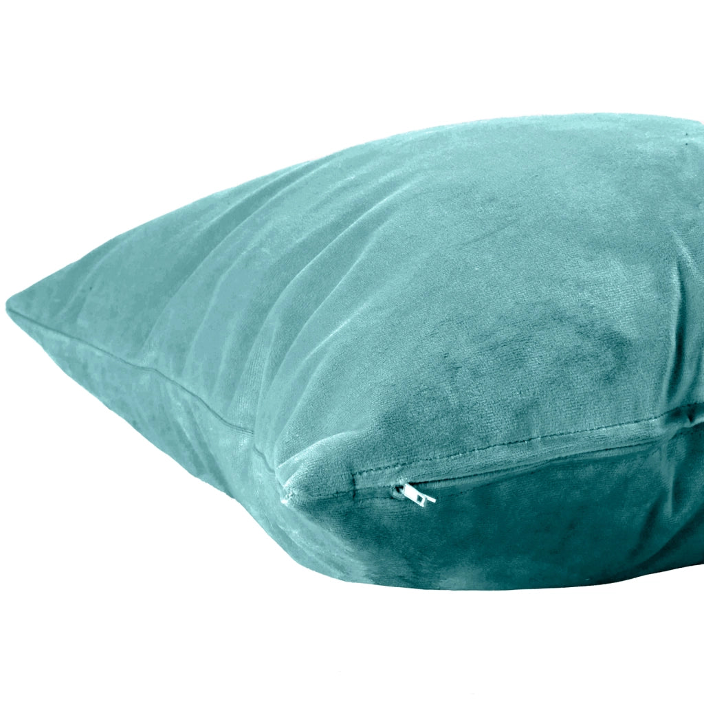 Cuscino rettangolare velluto verde 50x30 cm - NAURU