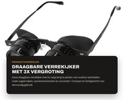 Verrekijker 3x di ingrandimento - Caricabile - Cassetta in alluminio - Alta luminosità - Comfortevole forma ergonomiche - Adatto per sport e osservazione degli uccelli - Telescopio portatile
