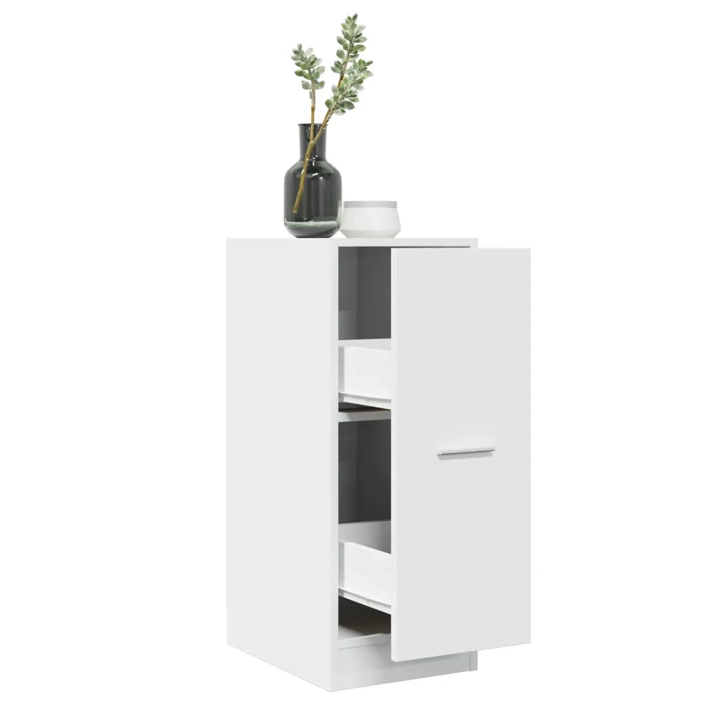 Mobiletto da Farmacia Bianco 30x41x77,5 cm Legno Agglomerato 855151