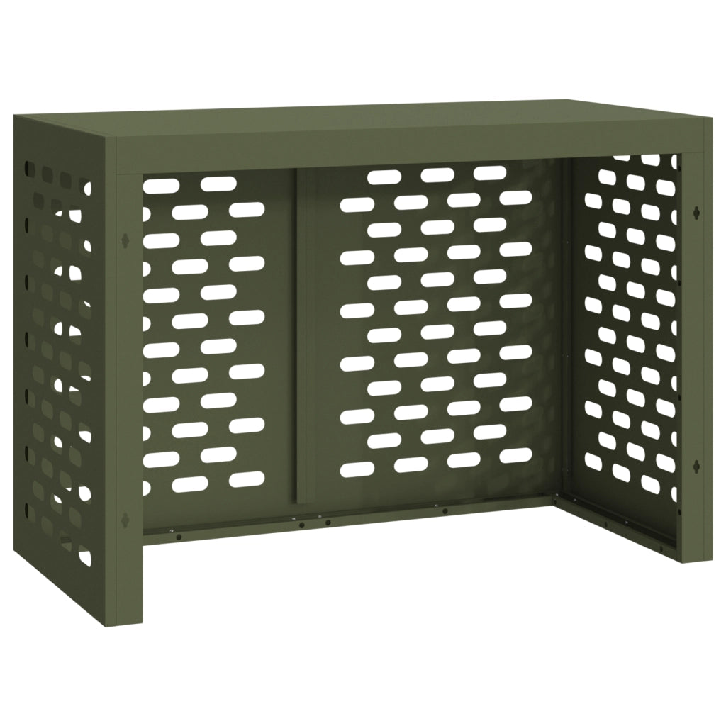 Cover per Condizionatore d'Aria Verde Oliva 100x50x70 cm Acciaio