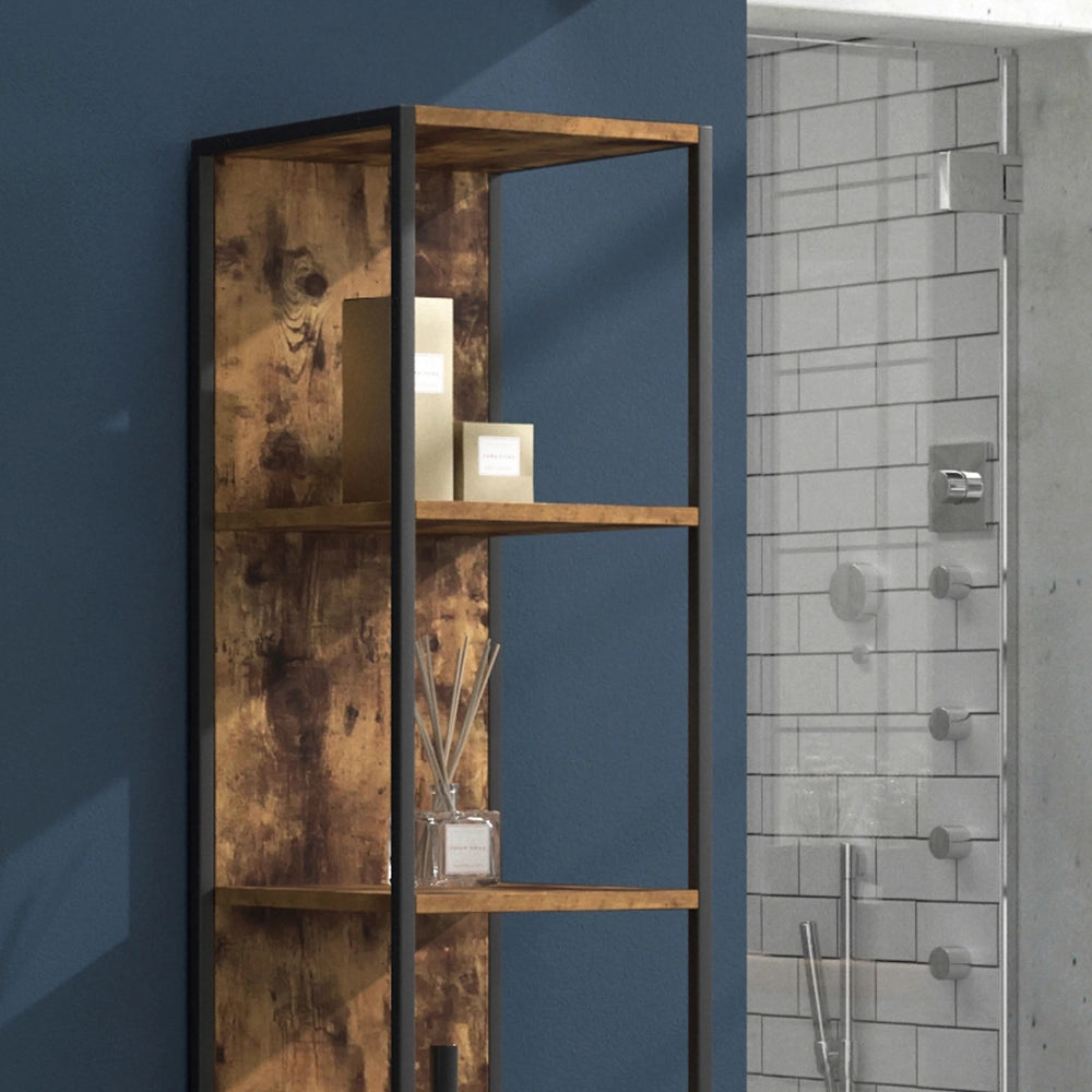 Vicco Mobile bagno alto Legno antico 33 x 185 cm