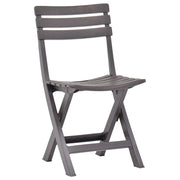 Sedie da Giardino Pieghevoli 2 pz in Plastica Moca 48788