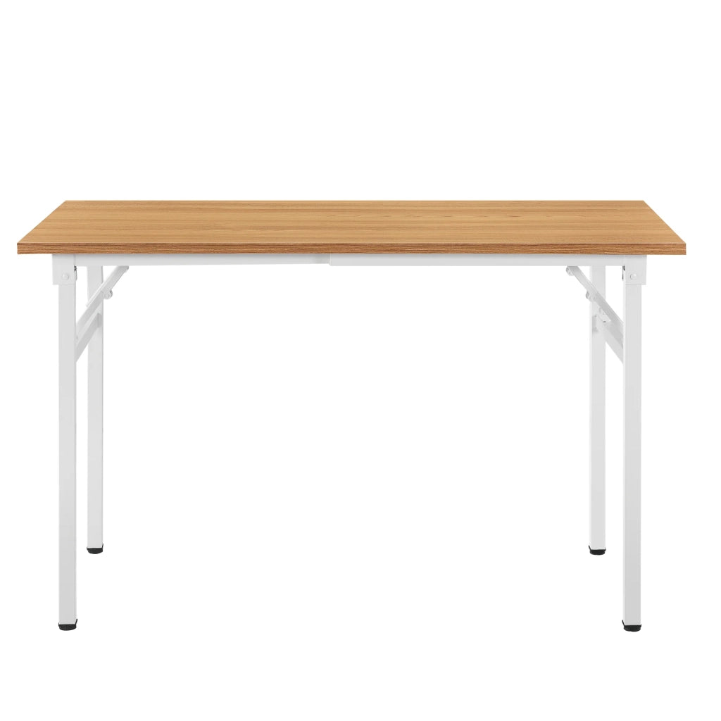 Tavolo da pranzo pieghevole da cucina altezza regolabile per 4 persone 120 cm faggio e bianco 03_0004363