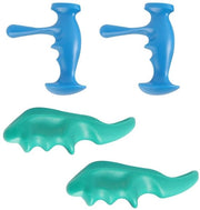 Strumenti di massaggio portatili - Massaggio dei trigger point - Progettazione ergonomico - Set da 4 pezzi - Massaggio dei punti di pressione efficace - Manuale e portatile