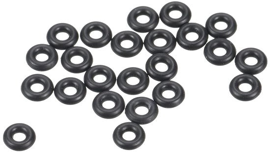 100 pezzi di gomma nitrile O-ring 3,8mm AD 1,8mm ID 1mm di diametro per rubinetti, lavori di serratura e riparazione auto, nero