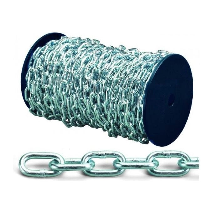 Vigor-Blinky 8011779400580 Catena Genovese Commerciale Zincata Acciaio 25 metri 7.0mm colore Zincato