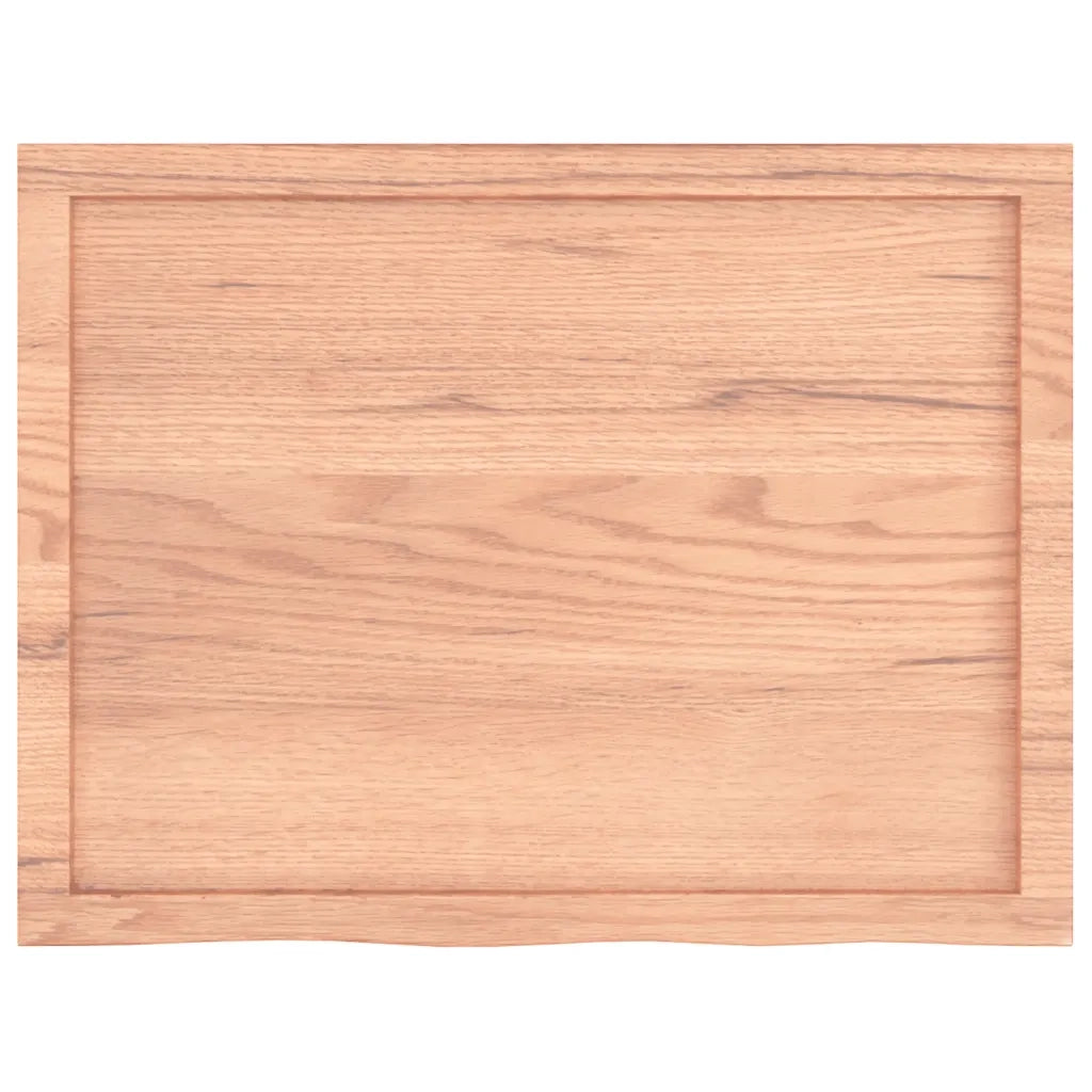 Ripiano Muro | Scaffale a Parete | Mensole Parete Marrone 80x60x(2-4) cm Massello Rovere Trattato