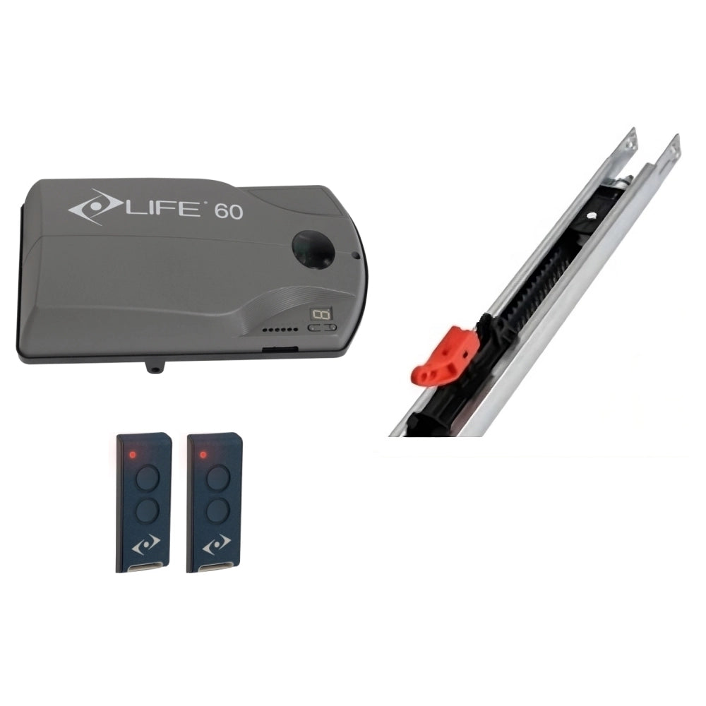 KIT PER PORTE SEZIONALI E BASCULANTI LIFE SETUP PR80 R + GRB30/3 1KT6790000