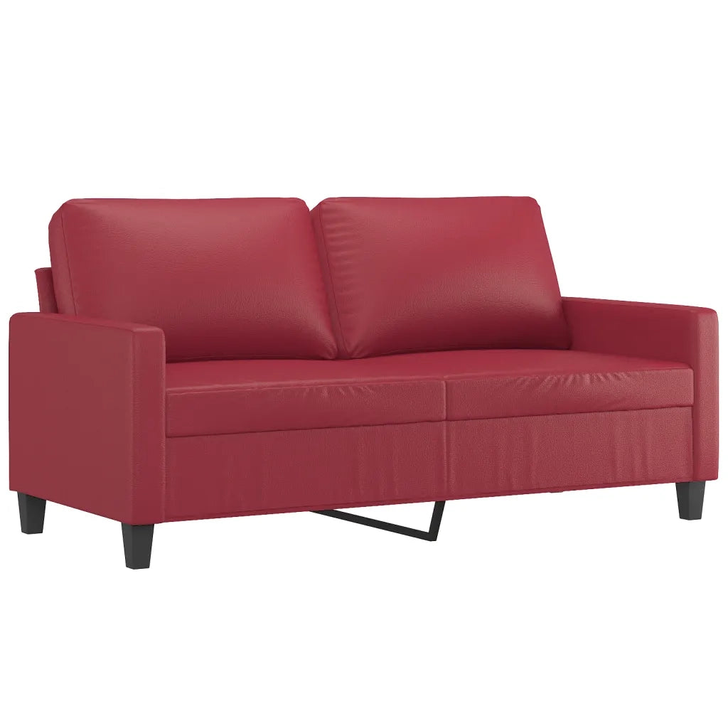 Divano a 2 Posti Rosso Vino 140 cm in Similpellecod mxl 128133