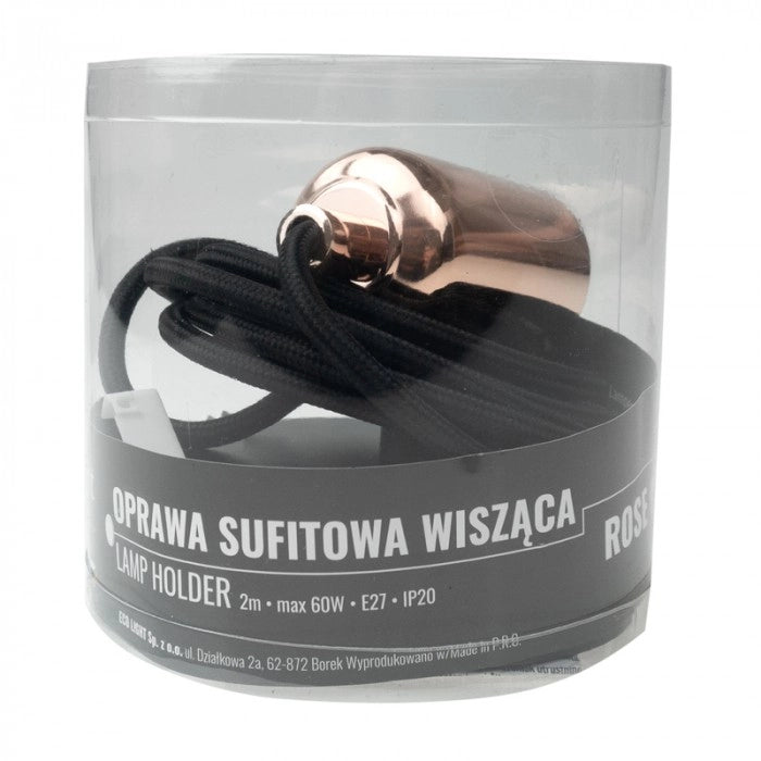 Lampada sospesa retrò senza paralume 1xE27 Ecolight