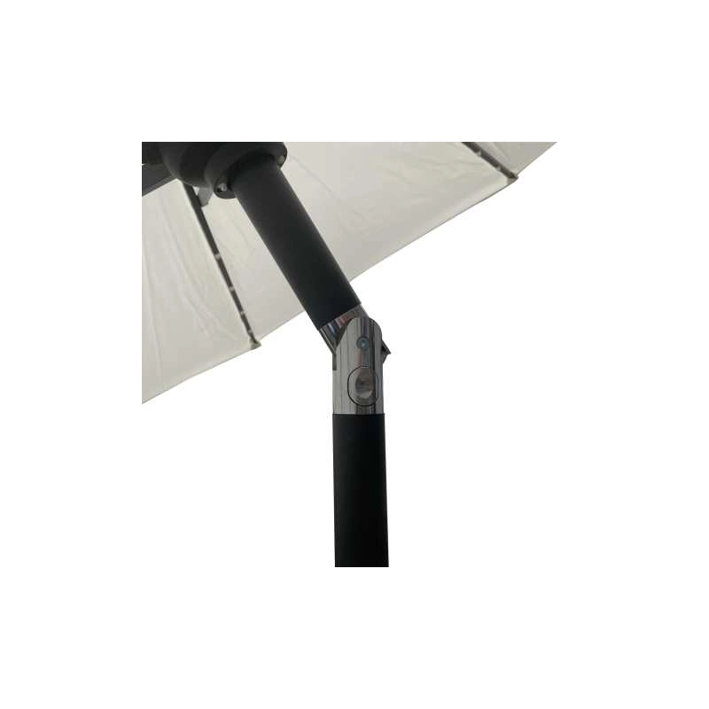 Ombrellone Benjamin alluminio palo centrale tondo ø3h2,4m antracite con led
