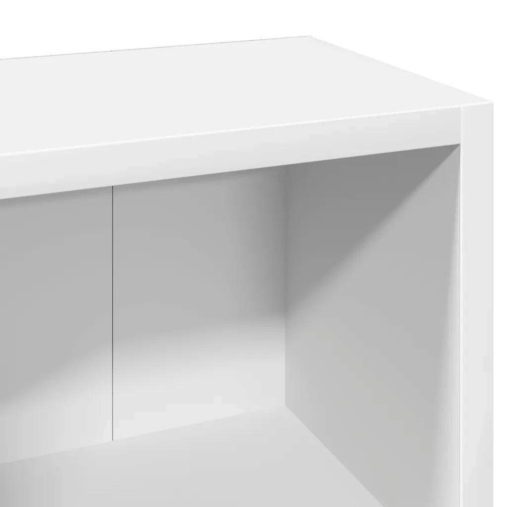 Scaffali Porta CD 2 pz Bianchi 21x16x93,5 cm Legno Multistrato CFW2261395