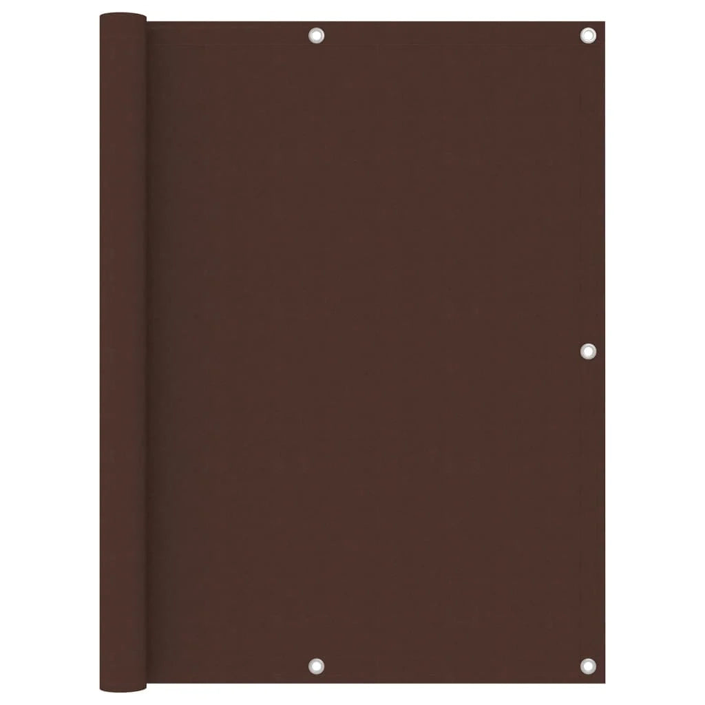 Schermo per balcone schermo per la privacy 120 x 600 cm tessuto Oxford marrone 02_0010227