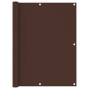 Schermo per balcone schermo per la privacy 120 x 600 cm tessuto Oxford marrone 02_0010227