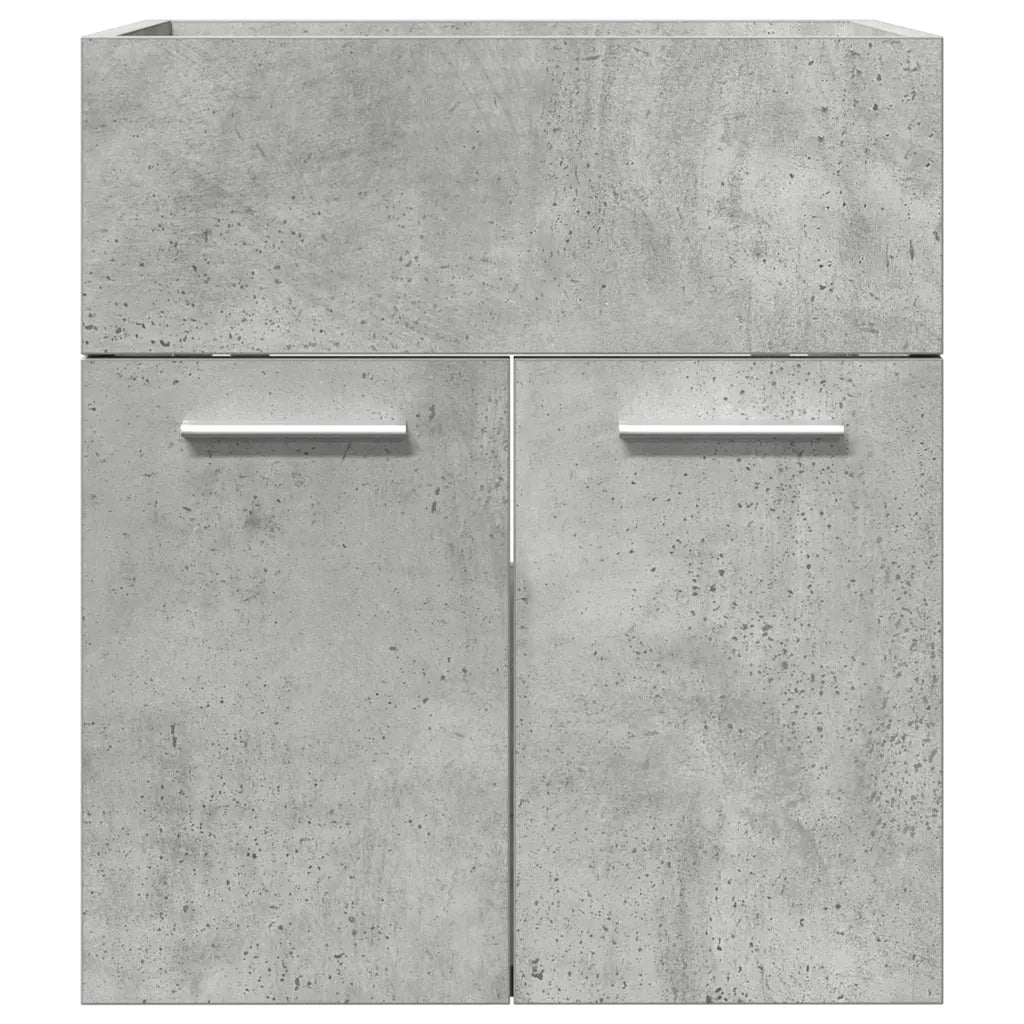 Mobile Lavabo Bagno Grigio Cemento 41x38,5x46 cm in Truciolato