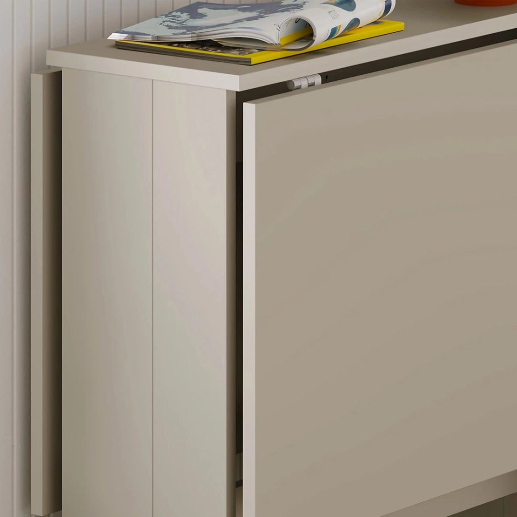 Tavolo Salvaspazio Consolle Allungabile 30-130x76 cm Artemio in Legno Sabbia