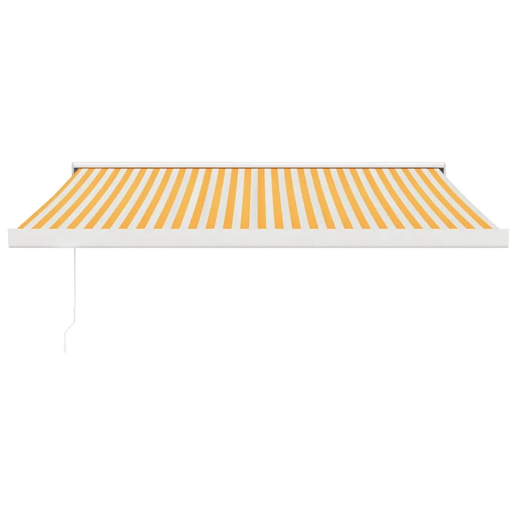 Tenda Retrattile Gialla e Bianca 3x2,5 m in Tessuto e Alluminio 3154581