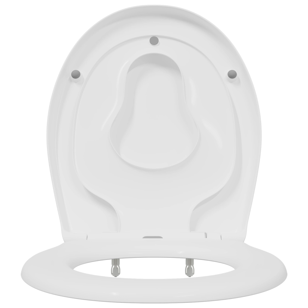 Toilette per famiglie  con seggiolino per bambini rilascio rapido in Duroplast