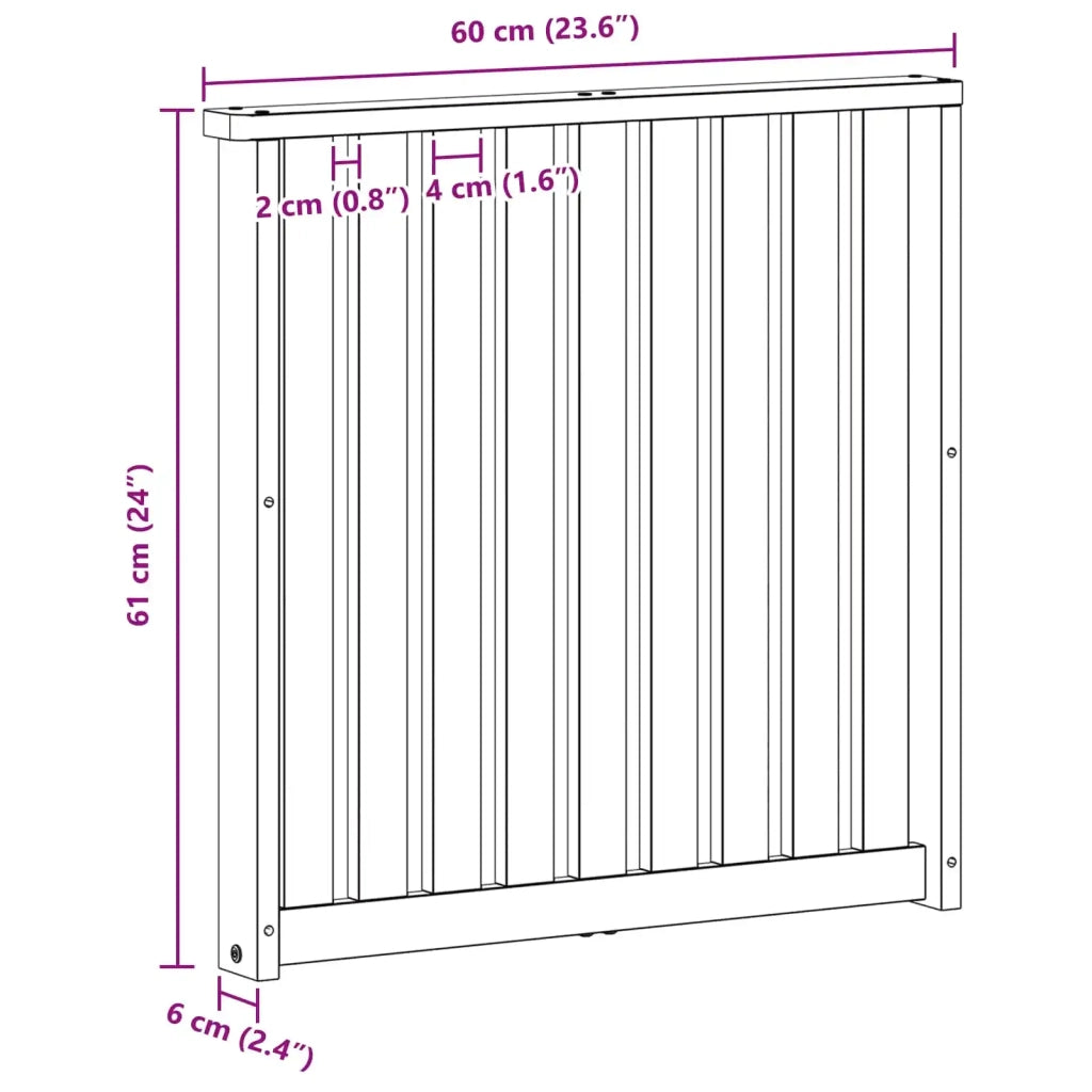 Modulo Braccioli 2 pz Bianco 60 x 6 x 61 cm 901524