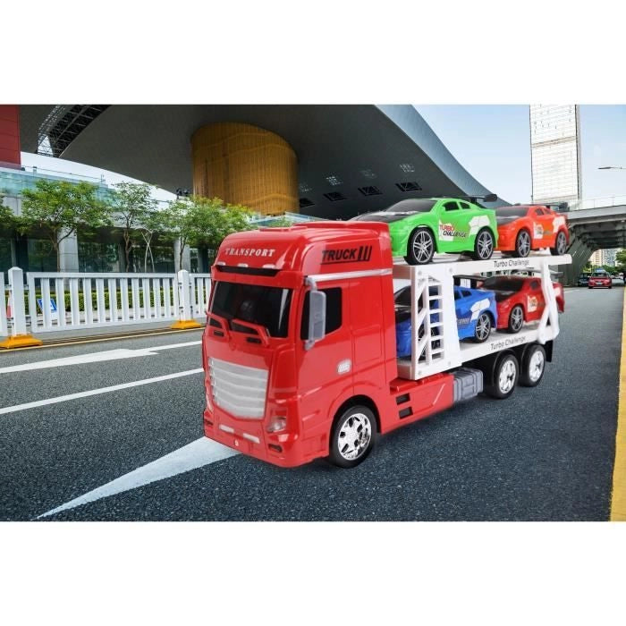 Camion da trasporto - TURBO CHALLENGE - Veicoli di intervento - 1/24 - Veicolo a frizione - Colore casuale