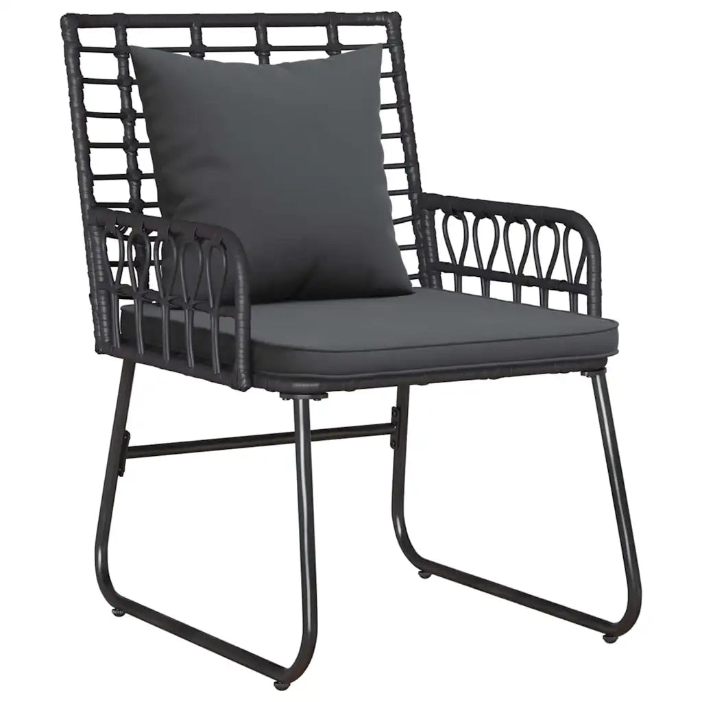 vidaXL Set da Pranzo per Giardino 3 pcs Nero e antracite