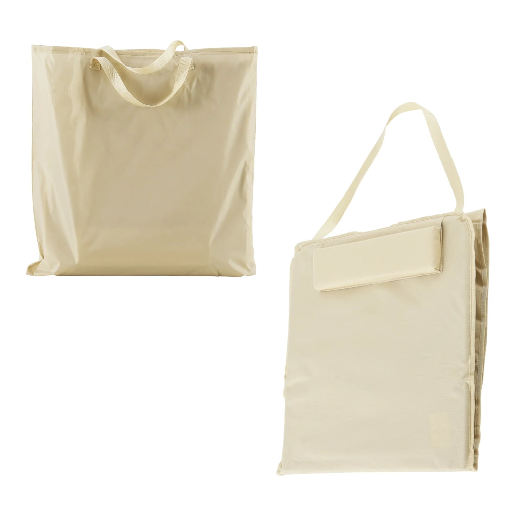 Set di 2 materassini da spiaggia con schienale reclinabile 160 x 49 cm beige 03_0009727