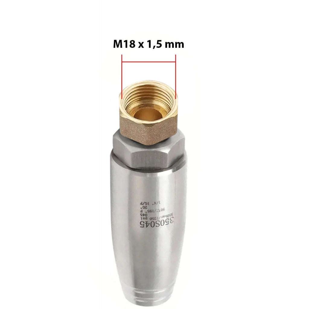 Ugello Rotante TurboSteel 050-M18 INOX – 350 Bar, Acciaio Inox, Filettatura M18