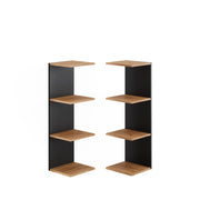 Vicco Scaffale a muro Antracite 30 x 95 cm Set di 2