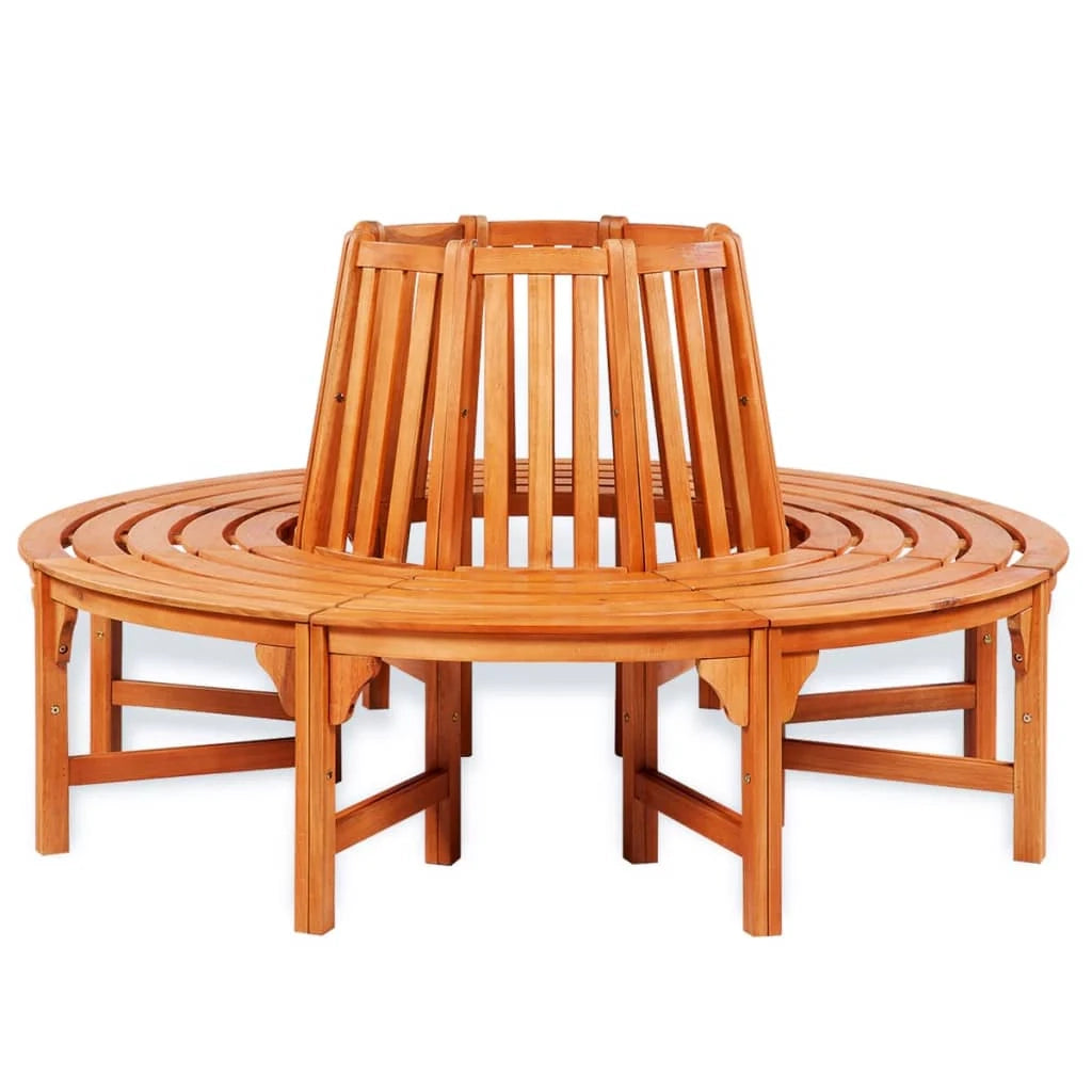 Panca da giardino arredo da esterno per patio albero terrazza diametro 160 cm legno 02_0011137