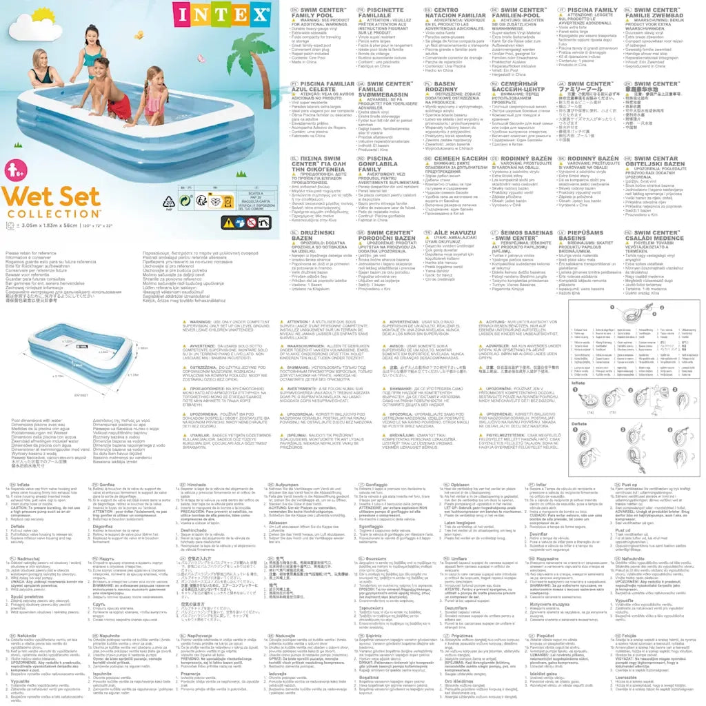 INTEX Piscina Swim Center Family 305x183x56 cm 3202893