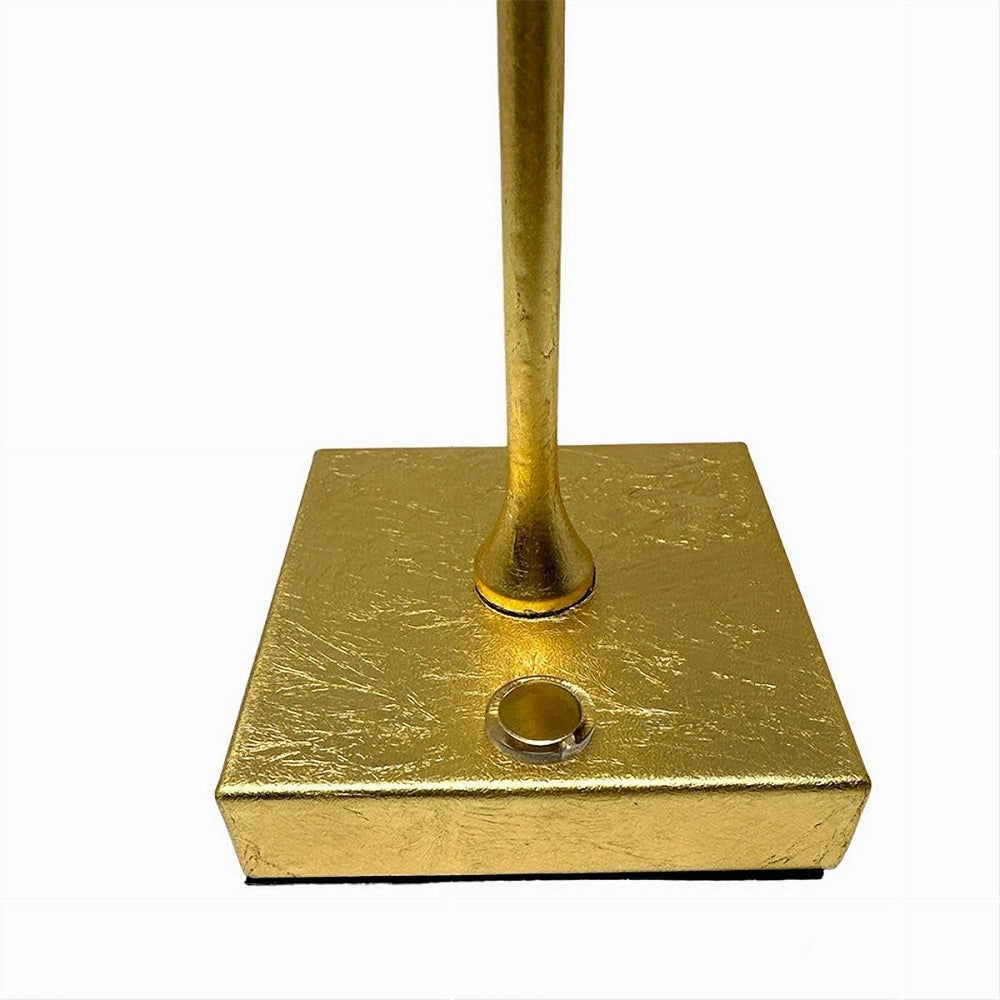 Trade Shop - Lampada Tavolo Ricaricabile Usb 10 Watt 3 Colorazione Di Luce Vari Colori D27-3c - Oro