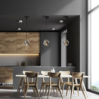 Lampada Da Soffitto Cristallo Black APP586-1CP