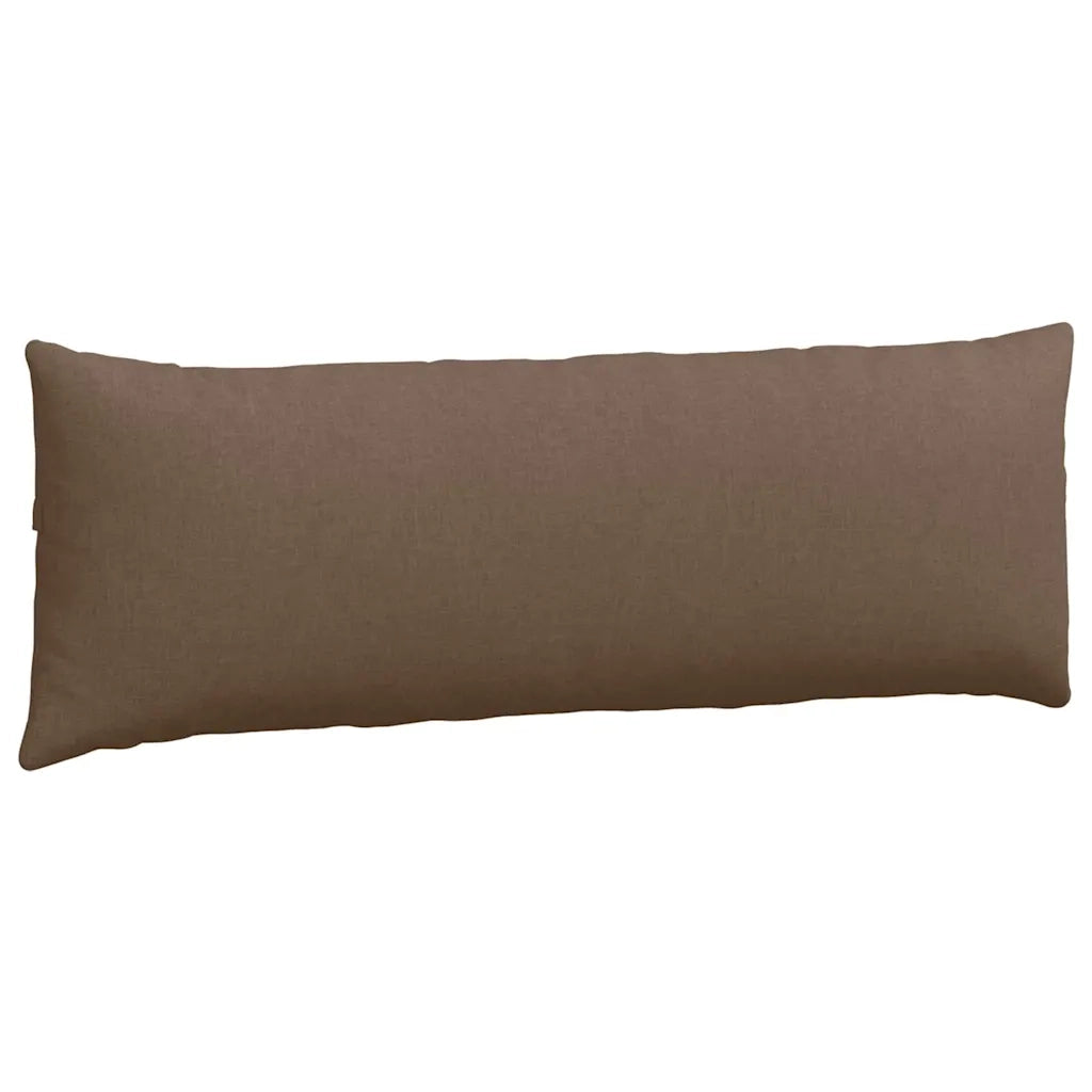 Cuscini da Divano 2 pz | Cuscini per sedie Marrone 120 x 40 cm Tessuto
