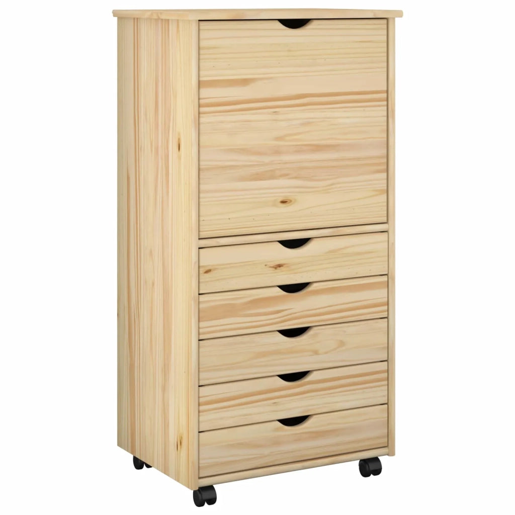 Mobile con Ruote con ruota Marrone 53 x 39 x 103 cm 42032395