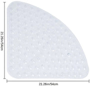 Matrice Antislip per Bagno - Antibatterico - 54 x 54 cm - Bianco Translucido - Fermo Rigidamente in Posizione