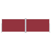 Tenda da Sole | Tenda parasole Laterale Retrattile Rossa 180x600 cm