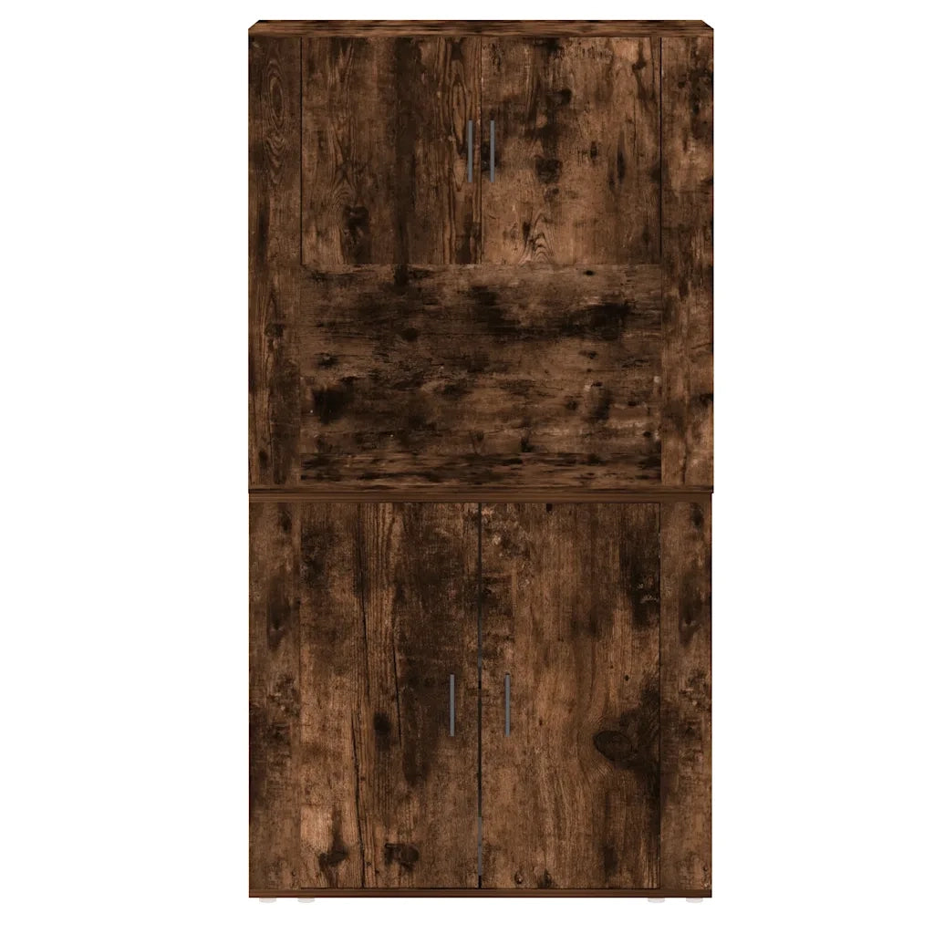 Credenza | Madia | Buffet da pranzo | Armadio da pranzo Rovere Fumo in Legno Multistrato