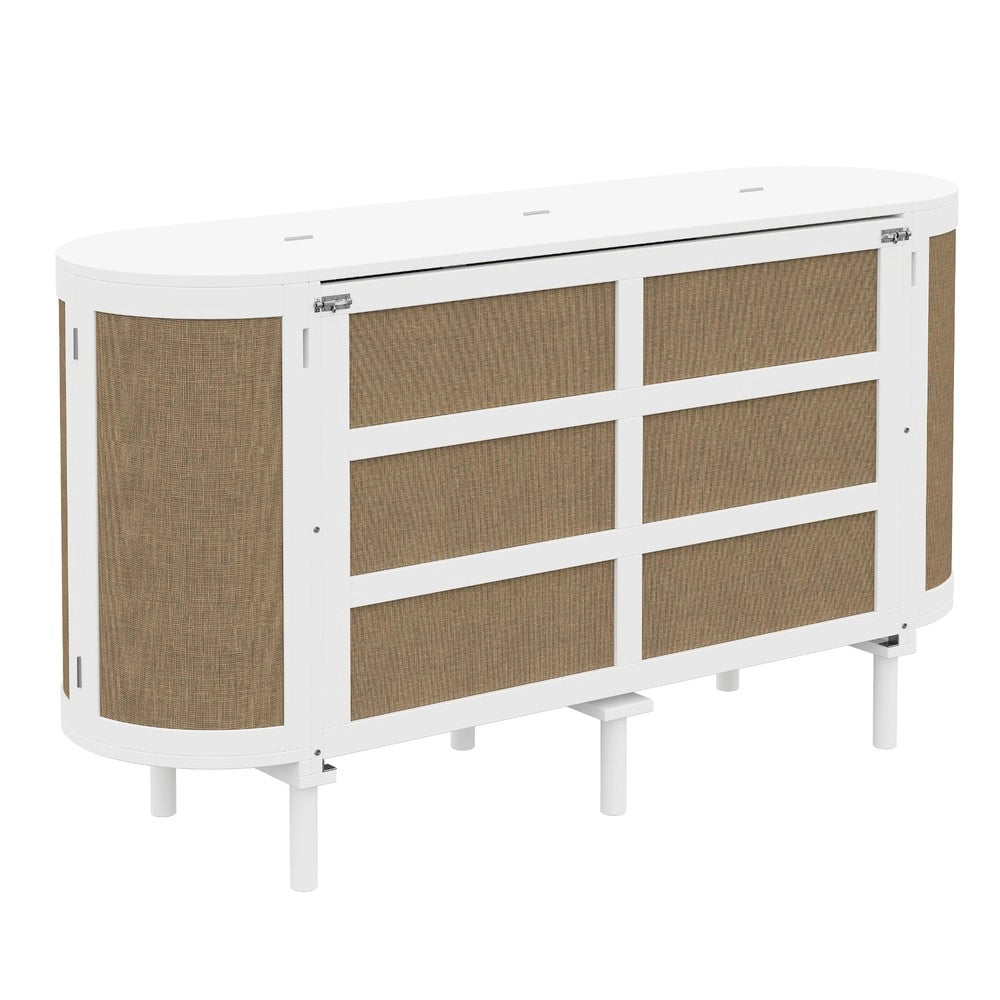 Letto a Scomparsa Verticale con Rete a Doghe e Vani ¨C MINIMAL ¨C Bianco 140x200