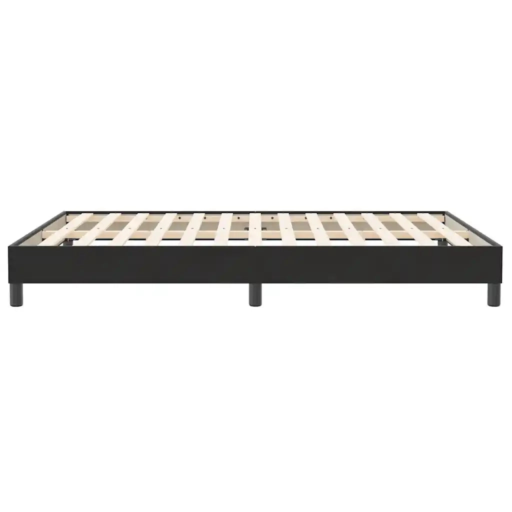 Giroletto a Molle senza Materasso Nero 160x210 cm in Velluto 3315833